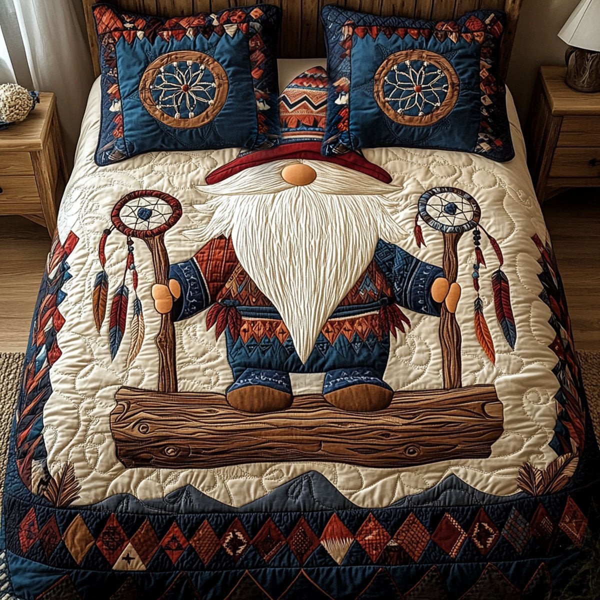 Stone Guardian 3-Piece Quilted Bedding Set NCU0PT2776