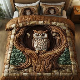 Guardian of Shadows 3-Piece Quilted Bedding Set NCU0NT2687