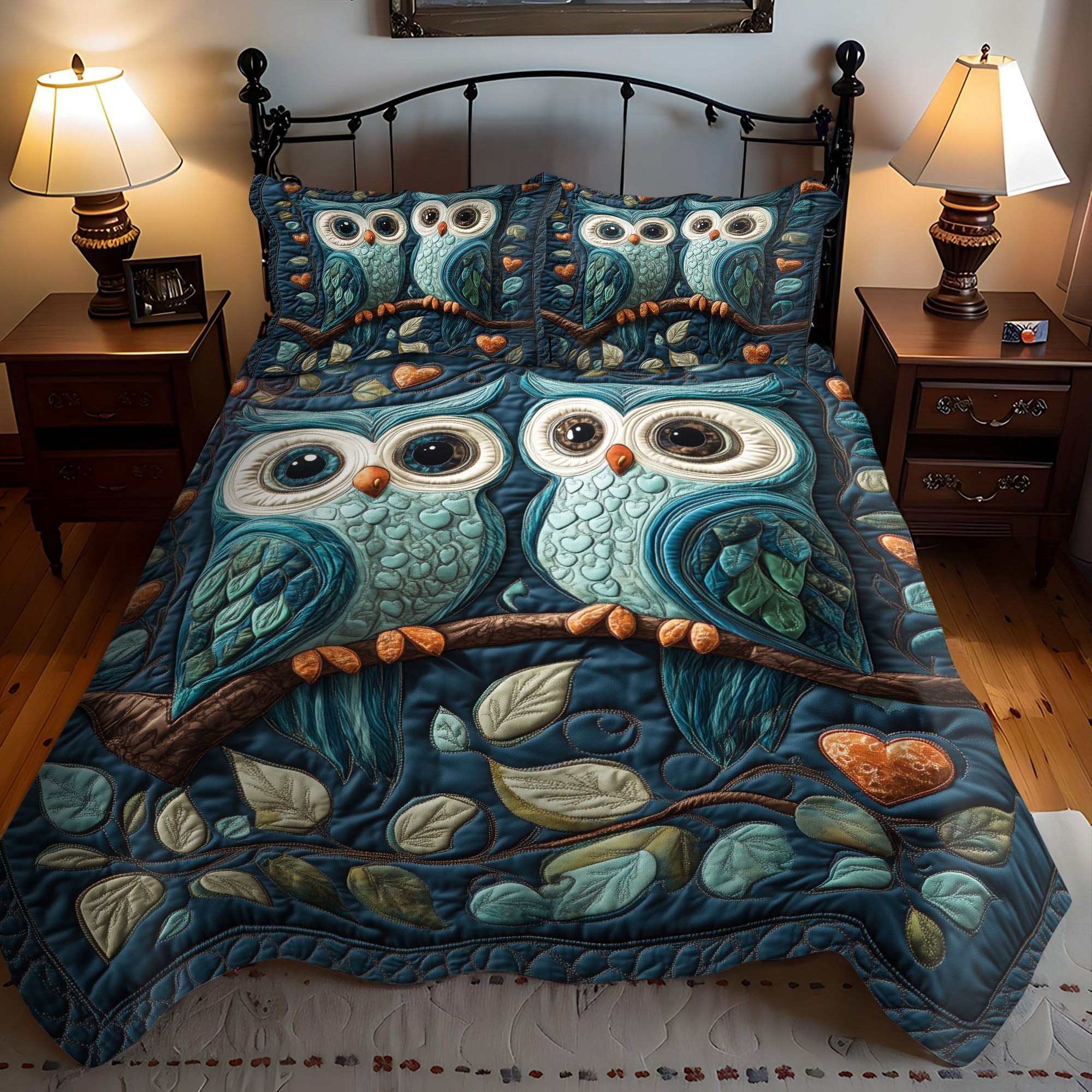 Wings of Affection 3-Piece Quilted Bedding Set NCU0PT2878