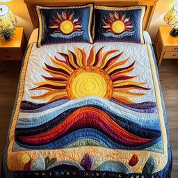 Radiant Days 3-Piece Quilted Bedding Set NCU0NT2539