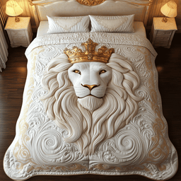 Morning Frost 3-Piece Quilted Bedding Set NCU0TH2402