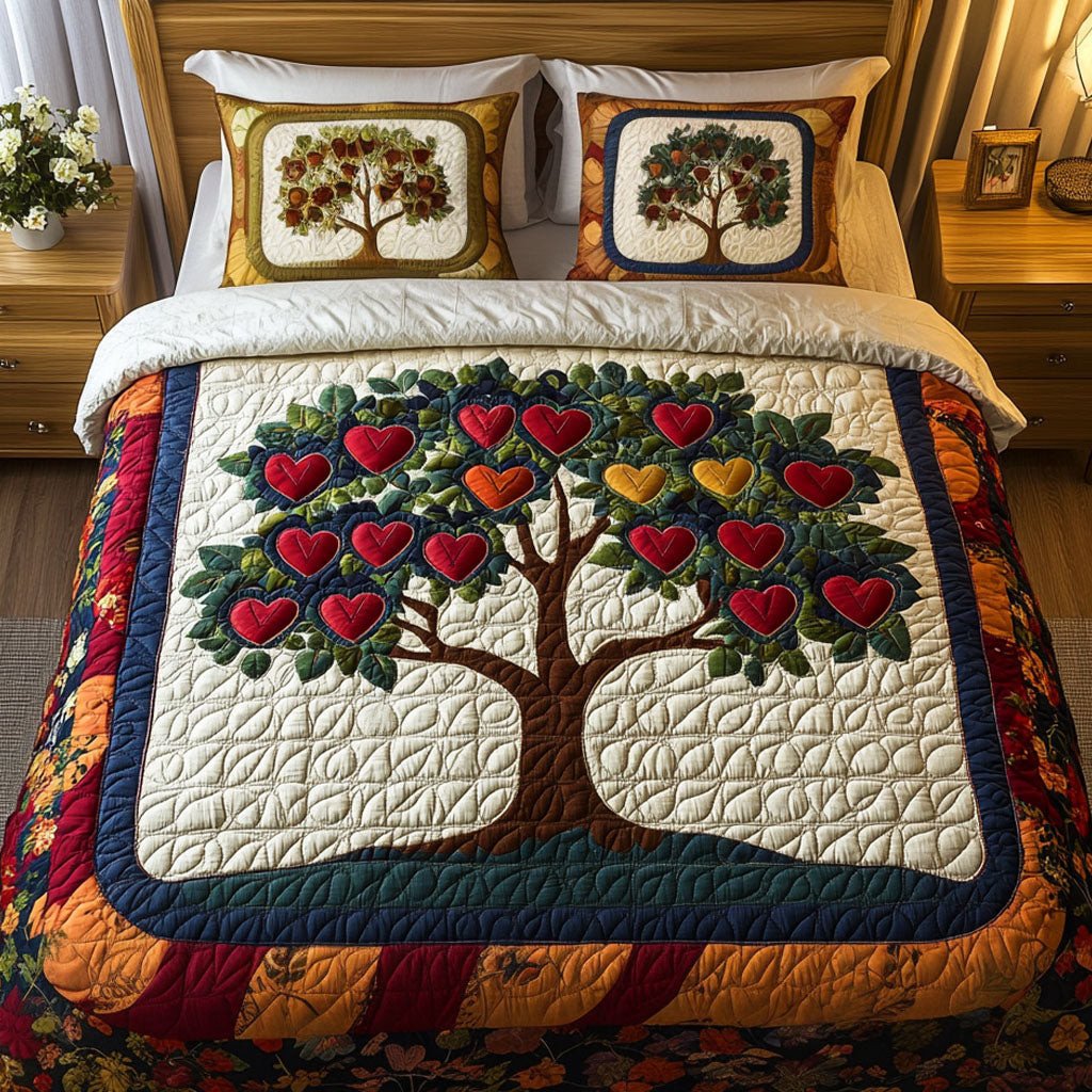 Love Canopy 3-Piece Quilted Bedding Set NCU0NT2773