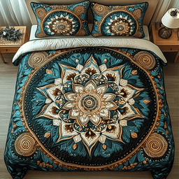 Rustic Infinity 3-Piece Quilted Bedding Set NCU0VL861