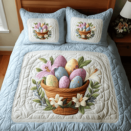 Egg Hunt Joy Quilted Bedding Set NCU0DV2393