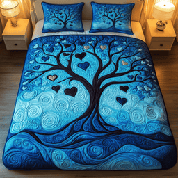 Arbor Amour 3-Piece Quilted Bedding Set NCU0VH1377