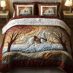 Dusk Run 3-Piece Quilted Bedding Set NCU0VH1440