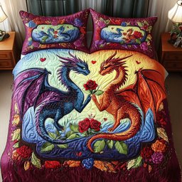 Mystic Bond 3-Piece Quilted Bedding Set NCU0NT2617