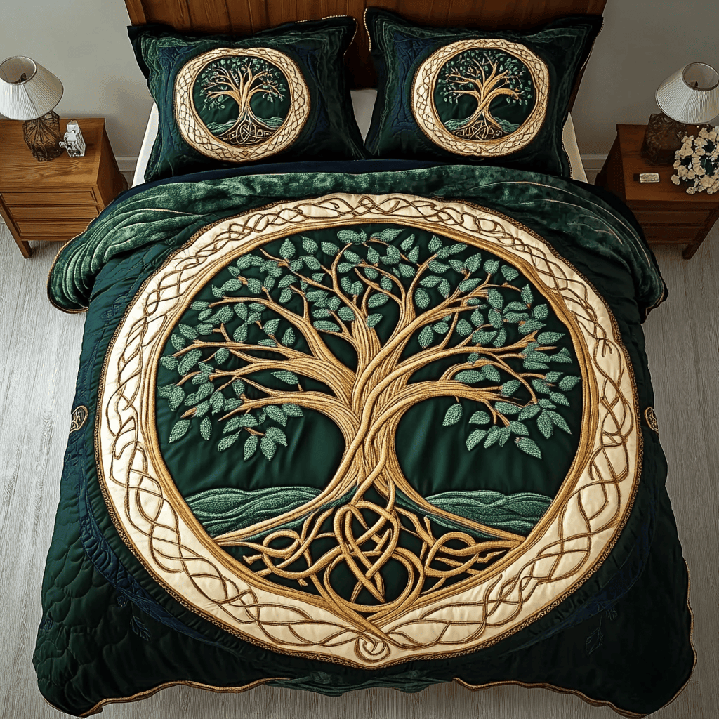 Spirit Of The Forest 3-Piece Quilted Bedding Set NCU0VL849