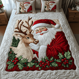 Festive Fun 3-Piece Quilted Bedding Set NCU0VH1294
