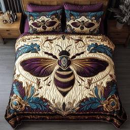 Wings of Gold 3-Piece Quilted Bedding Set NCU0DK3240