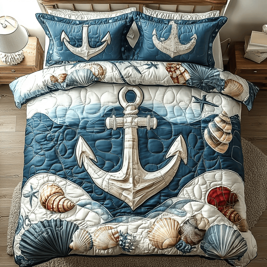 Harbor Comfort 3-Piece Quilted Bedding Set NCU0VL883