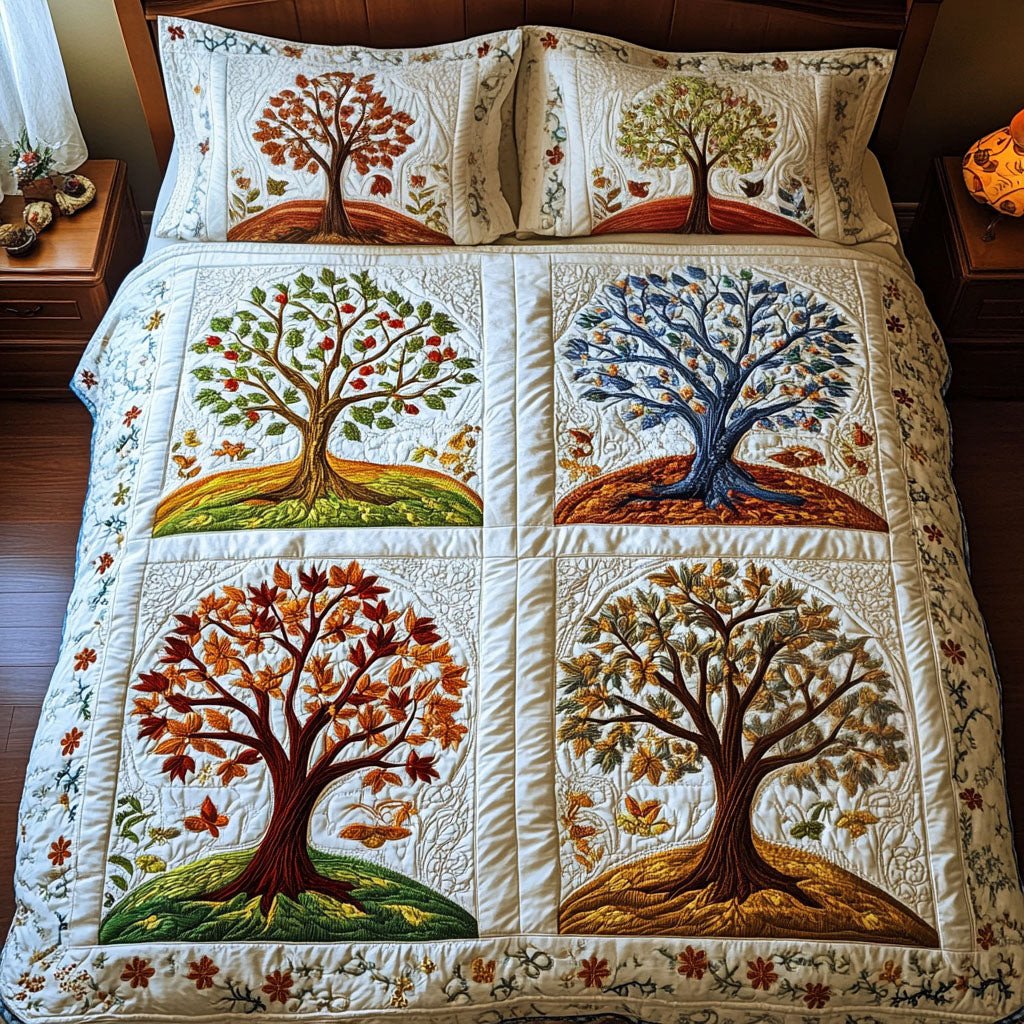 Winds of Renewal 3-Piece Quilted Bedding Set NCU0NT2533