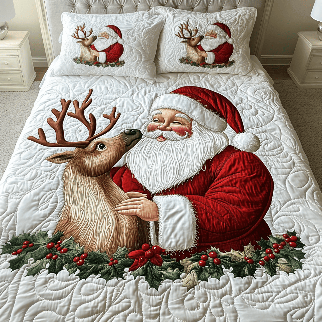 Jolly Duo 3-Piece Quilted Bedding Set NCU0VH1295