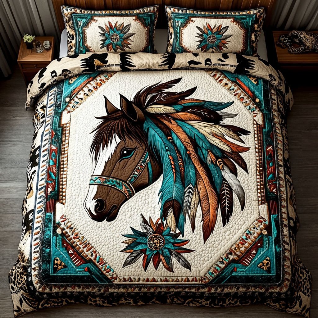 Ancient Weave 3-Piece Quilted Bedding Set NCU0PT3152