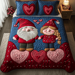 Whispers of Love 3-Piece Quilted Bedding Set NCU0TH2474