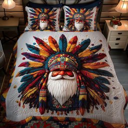 Twilight Spirit Gnome 3-Piece Quilted Bedding Set NCU0PT2947