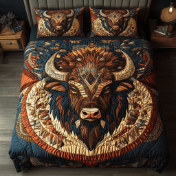 Spirit of the Plains 3-Piece Quilted Bedding Set NCU0DK3213