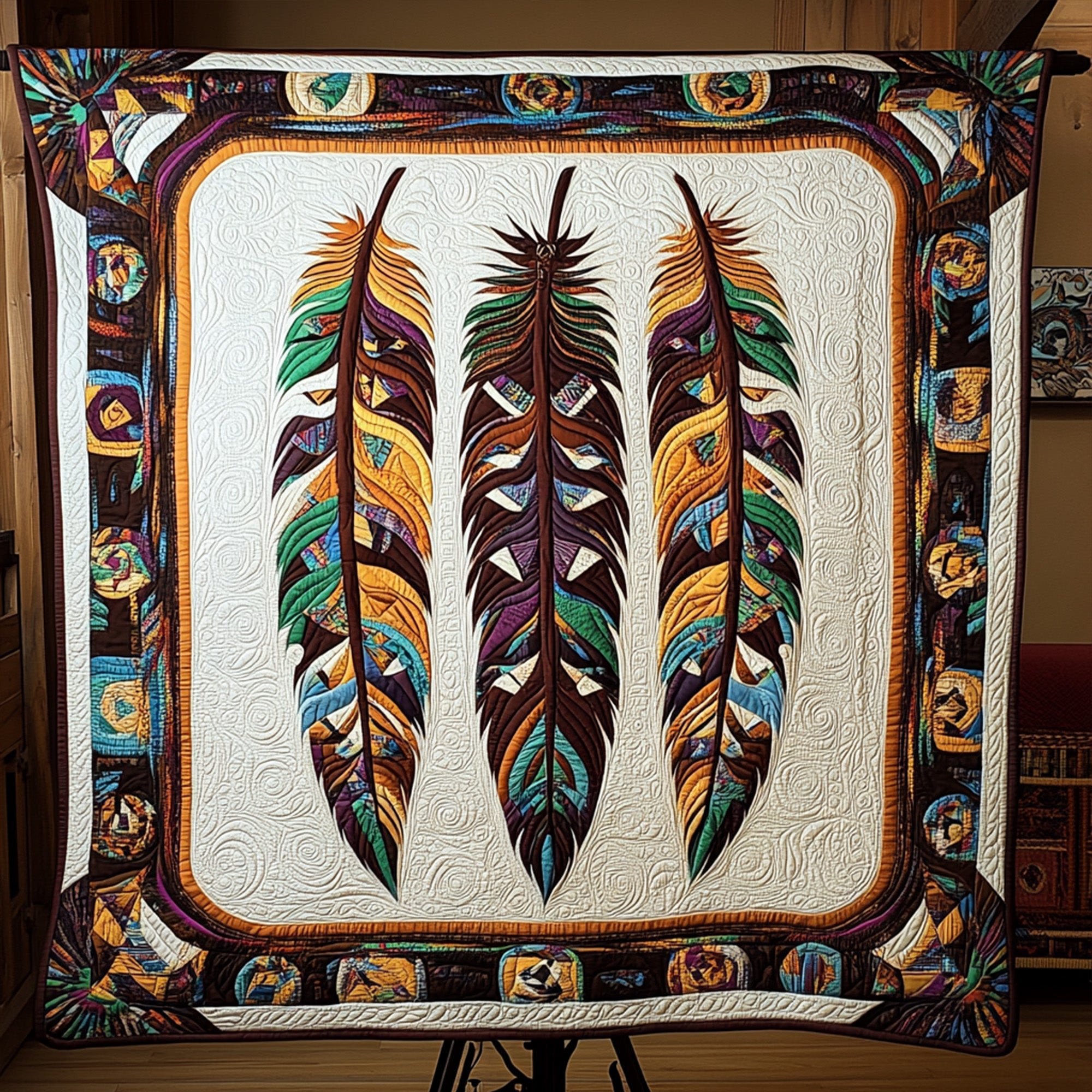 Ancestral Threads Quilted Blanket NCU0PT3147