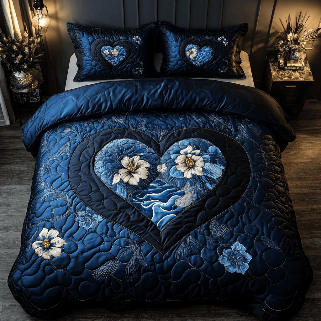 Bound by Love 3-Piece Quilted Bedding Set NCU0DK3123