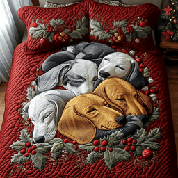 Christmas Cuddles Quilted Bedding Set NCU0DV2303