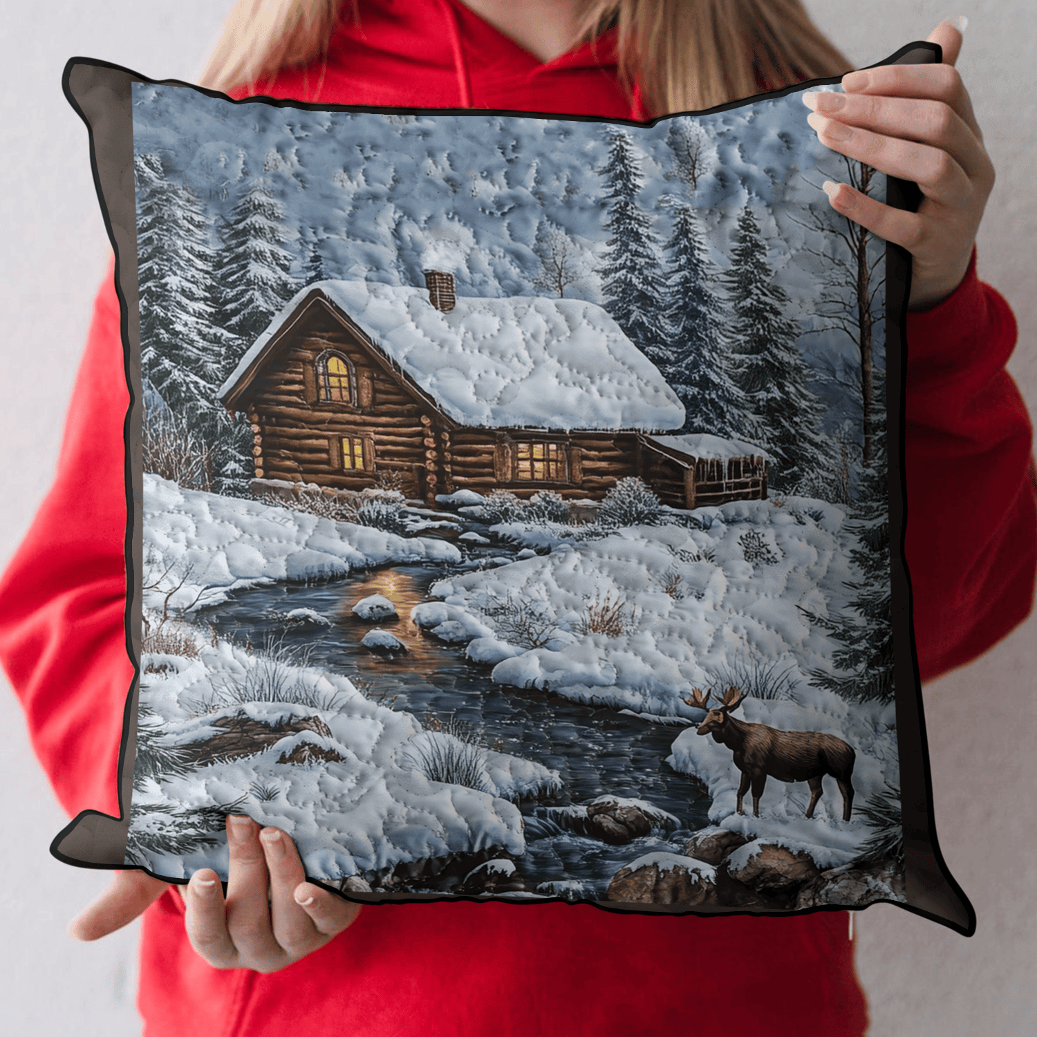 Heritage Log Cabin Quilted Pillow Case NCU0DK3779