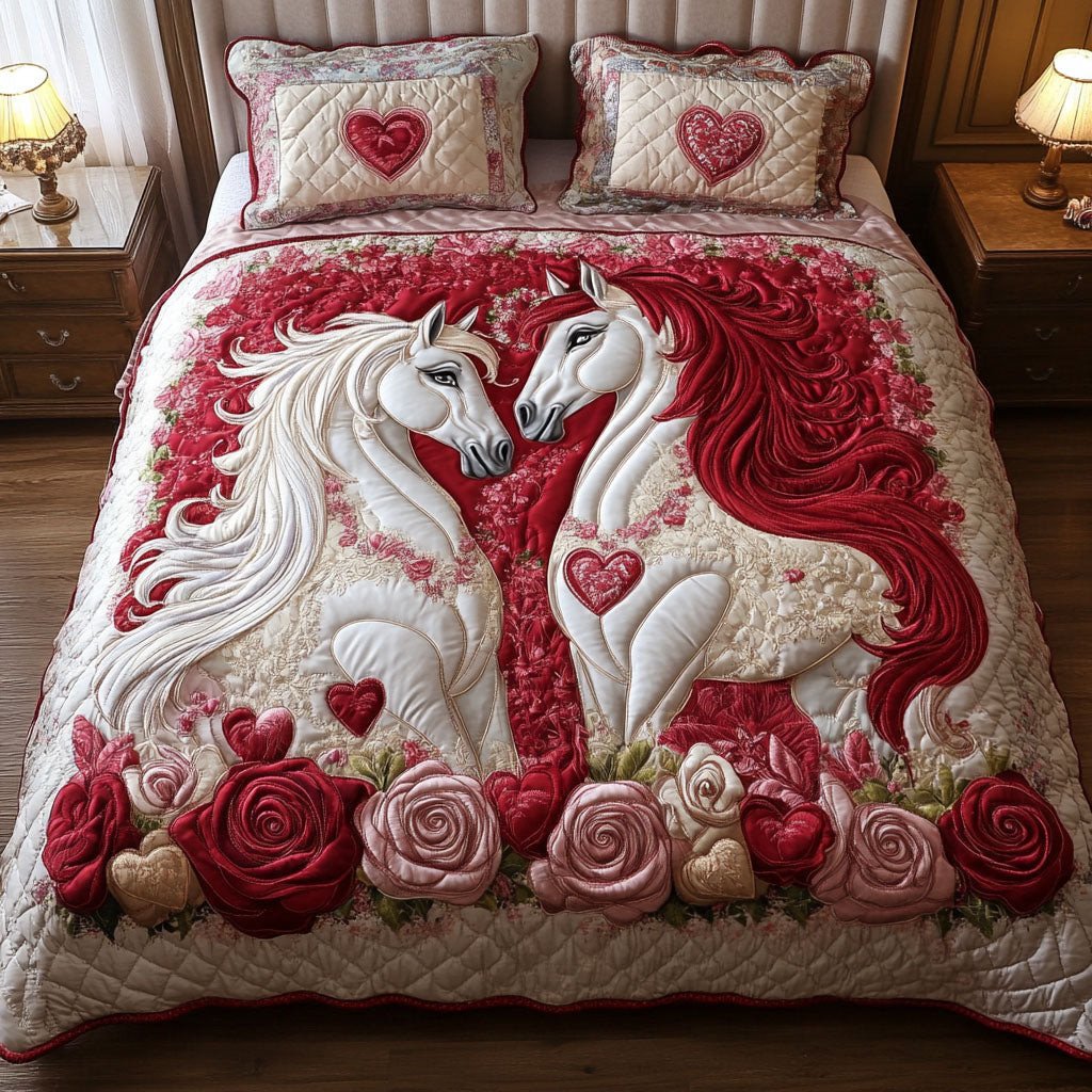 Nature Pair 3-Piece Quilted Bedding Set NCU0NT2653