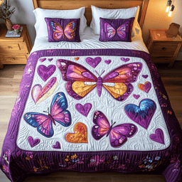 Sky Dancers 3-Piece Quilted Bedding Set NCU0VH1392