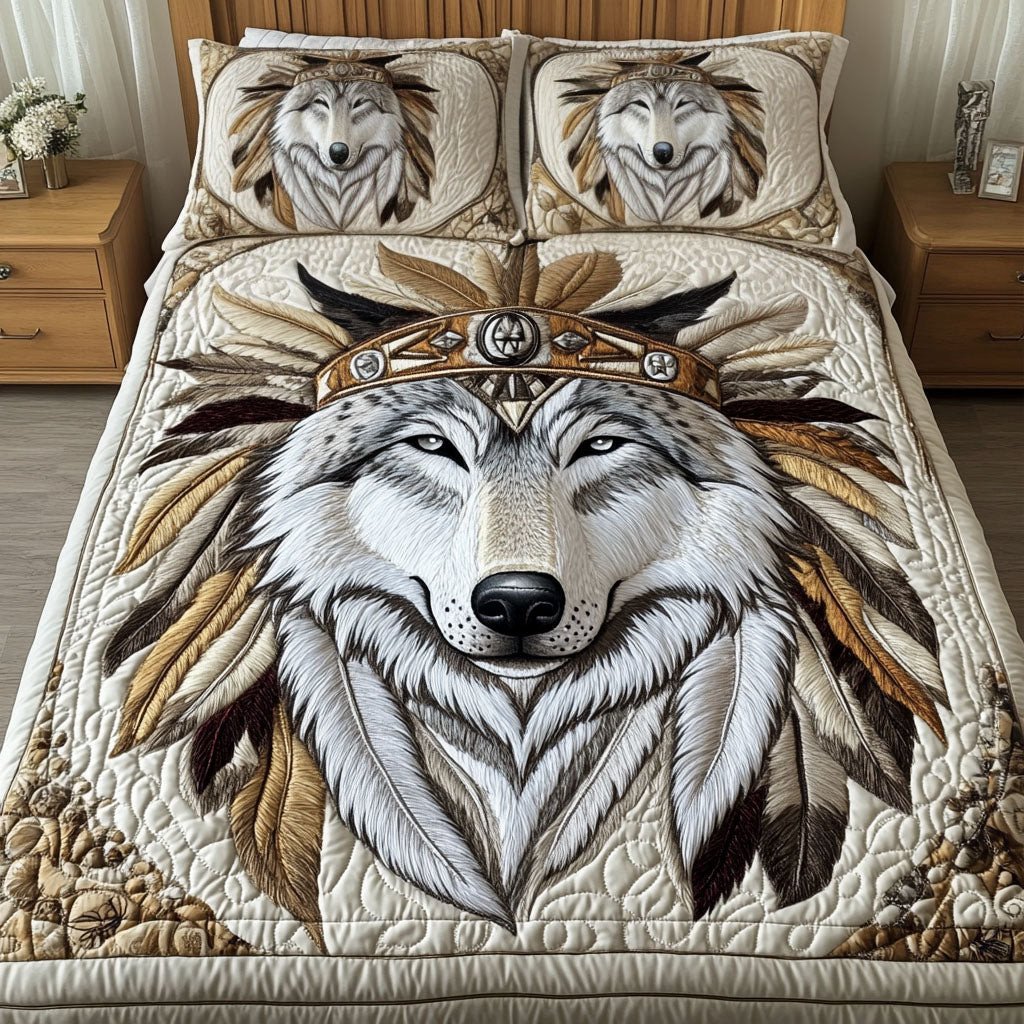 Feathered Guardian 3-Piece Quilted Bedding Set NCU0NT2550