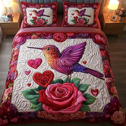 Soulful Creatures 3-Piece Quilted Bedding Set NCU0NT2668