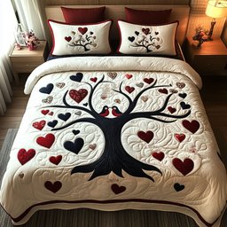 Love in the Canopy 3-Piece Quilted Bedding Set NCU0PT2923