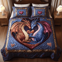 Flame of Love Quilted Bedding Set NCU0DV2349