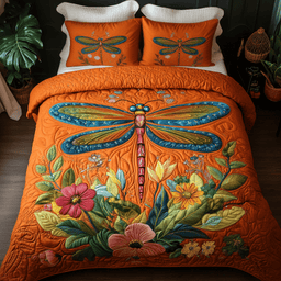 Dragon Flight 3-Piece Quilted Bedding Set NCU0VH1481