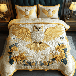 Nocturnal Beauty 3-Piece Quilted Bedding Set NCU0VH1476