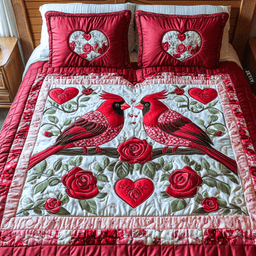 Love Unleashed 3-Piece Quilted Bedding Set NCU0NT2652