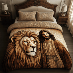 Sacred Majesty 3-Piece Quilted Bedding Set NCU0TH2393