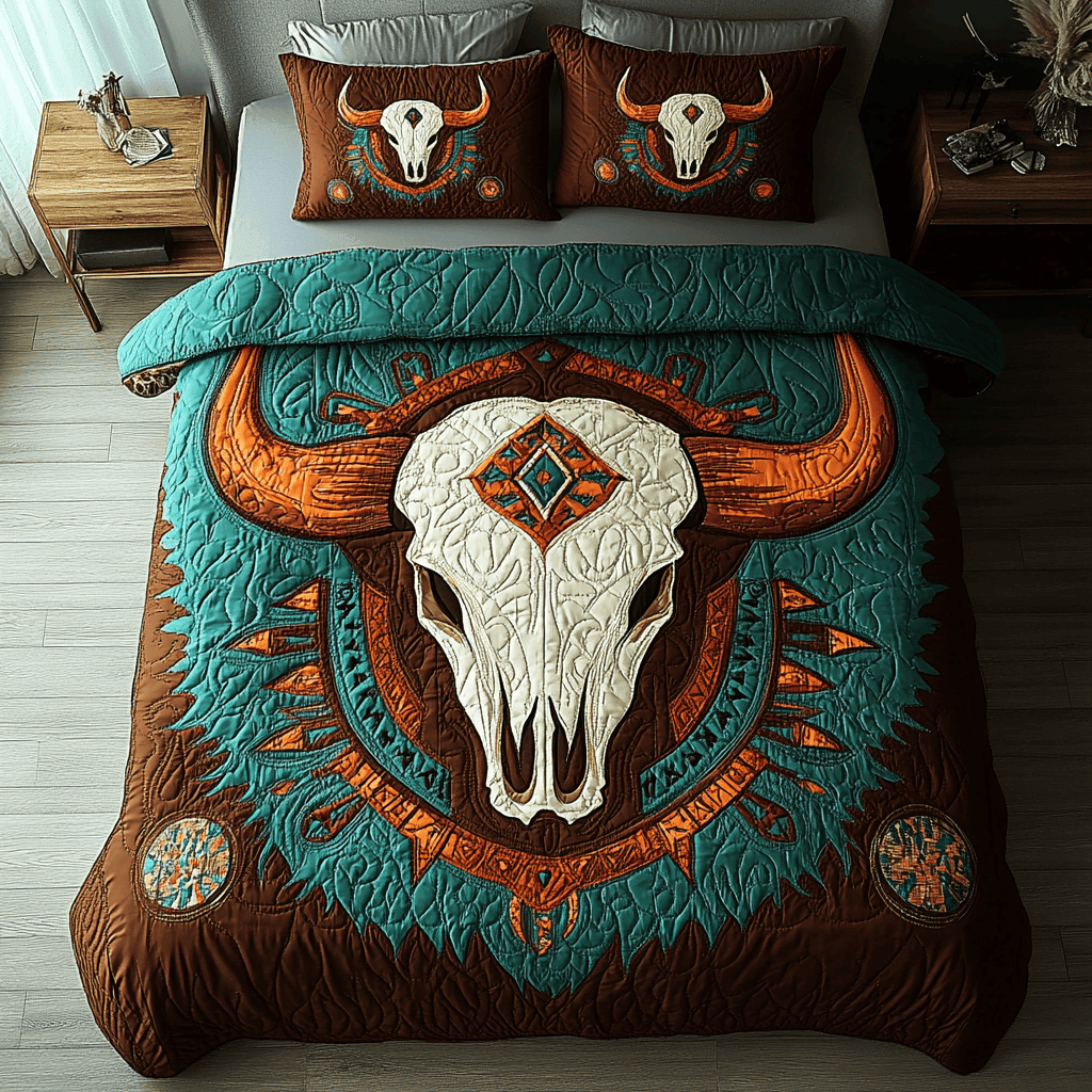 Echoes of Strength 3-Piece Quilted Bedding Set NCU0DK3228