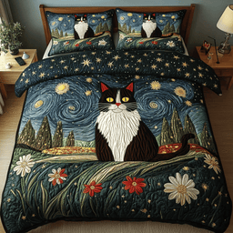 Claws And Comfort 3-Piece Quilted Bedding Set NCU0DK3087