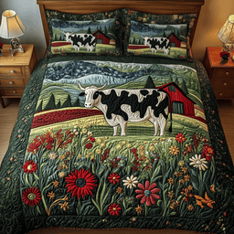 Barnyard Glow 3-Piece Quilted Bedding Set NCU0VH1490