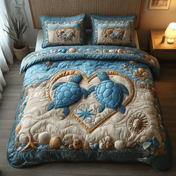 You And Me Turtle Quilted Bedding Set NCU0DV2328