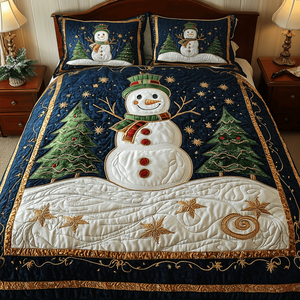Winter Wishes 3-Piece Quilted Bedding Set NCU0VH1278