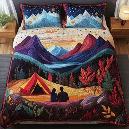 Forest Romance 3-Piece Quilted Bedding Set NCU0NT2632