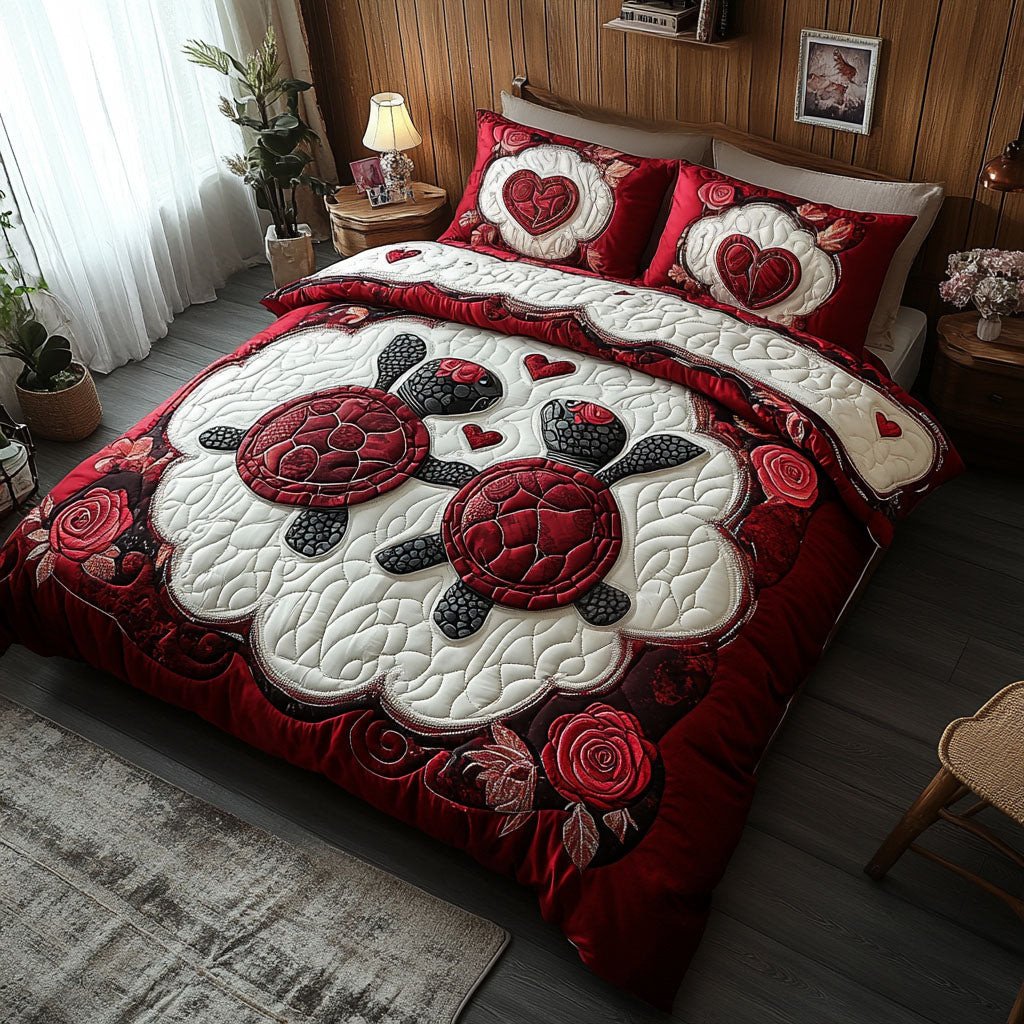 Tidal Love 3-Piece Quilted Bedding Set NCU0PT2892