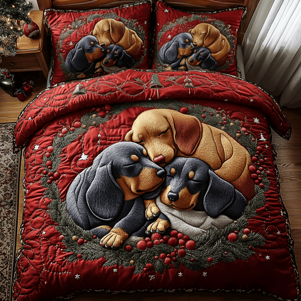 Sleepy Tail Tales Quilted Bedding Set NCU0DV2302