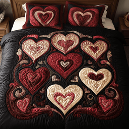 Cherished Bloom 3-Piece Quilted Bedding Set NCU0VH1369