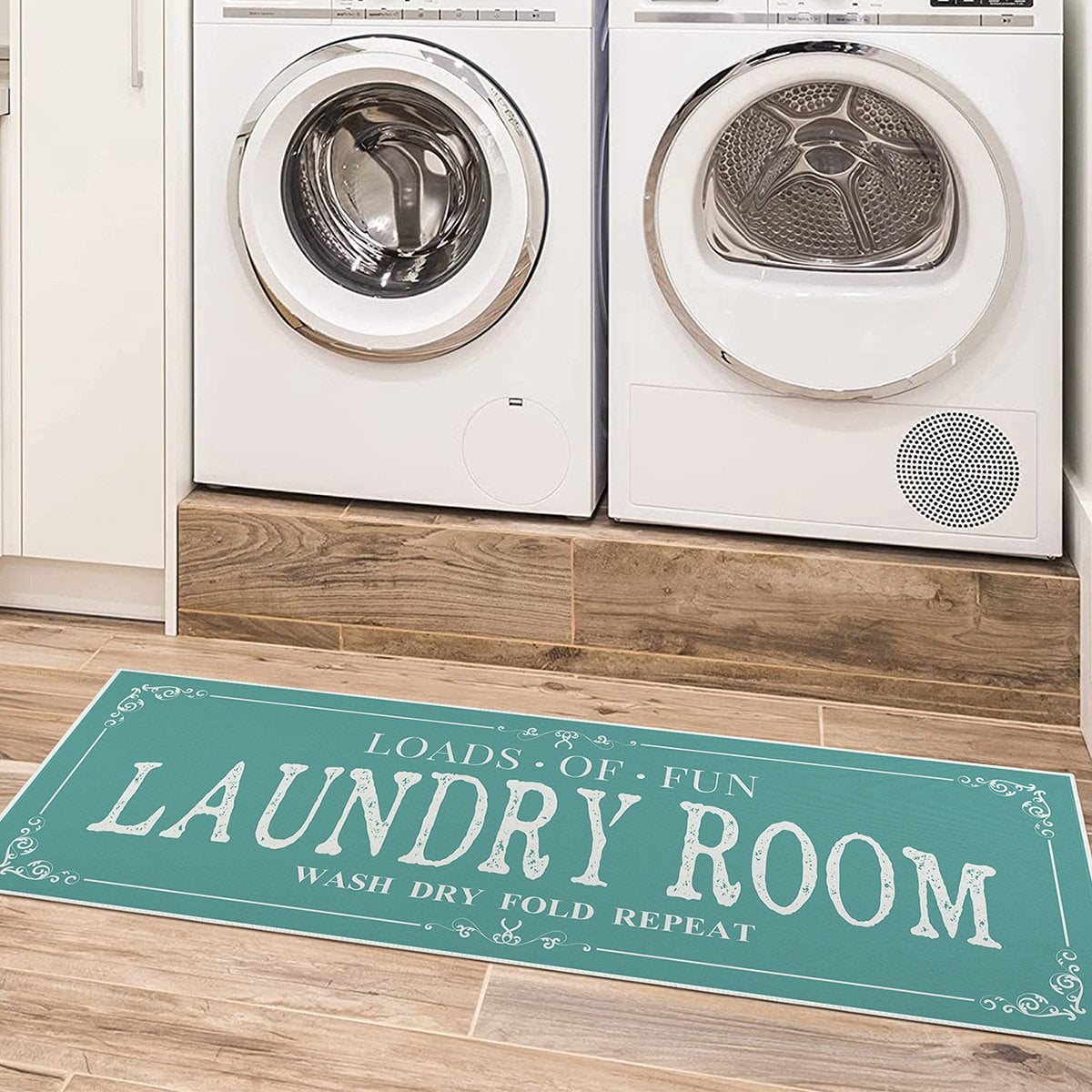 Aura of Decor Laundry Room Rug – Absorbent Non-Slip Floor Mat – product view