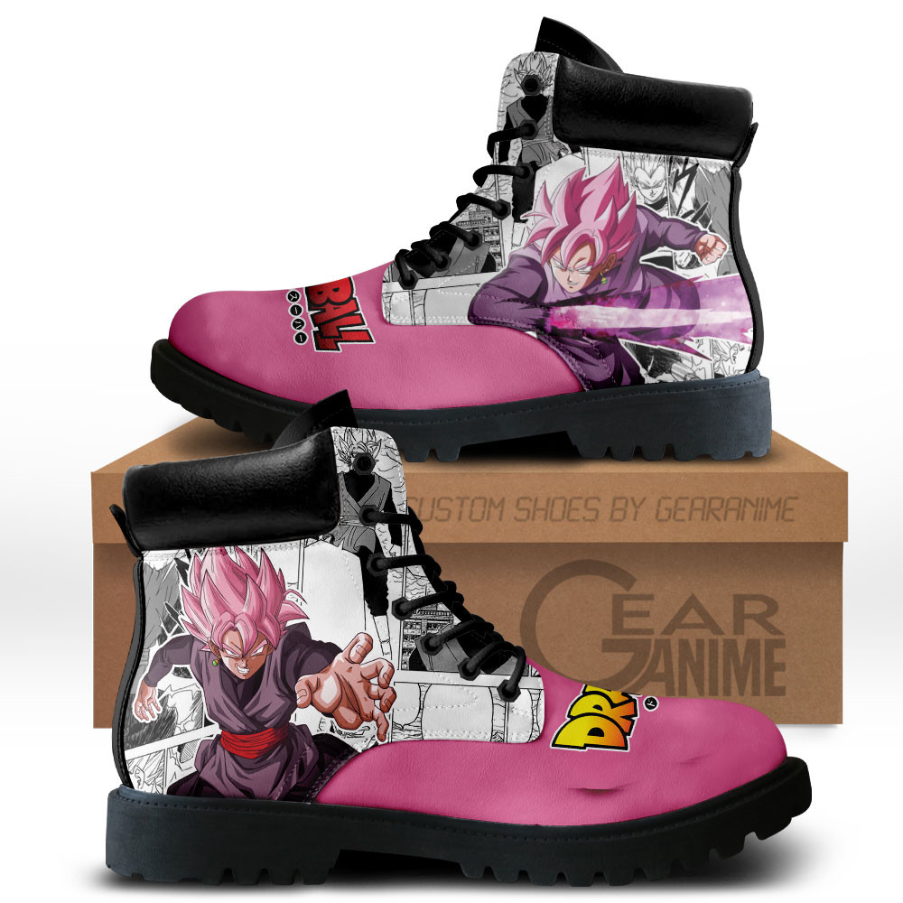 Dragon Ball Goku Black Rose Boots Custom Manga Anime ShoesGear Anime