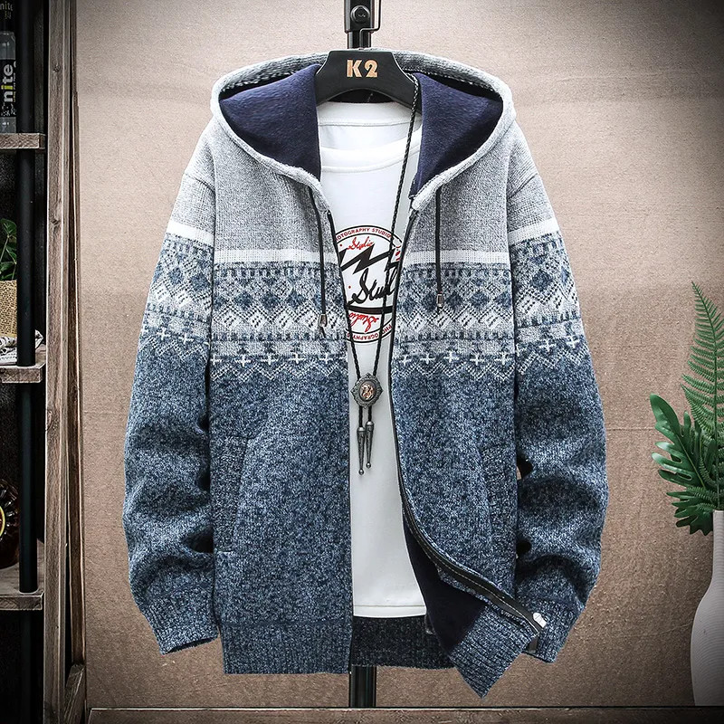 Men's Hooded Fleece Outerwear - Shopte