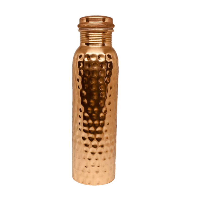 Buy Premium Copper Water Bottle Hammer Style