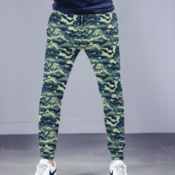 long pants camouflage camo military army print