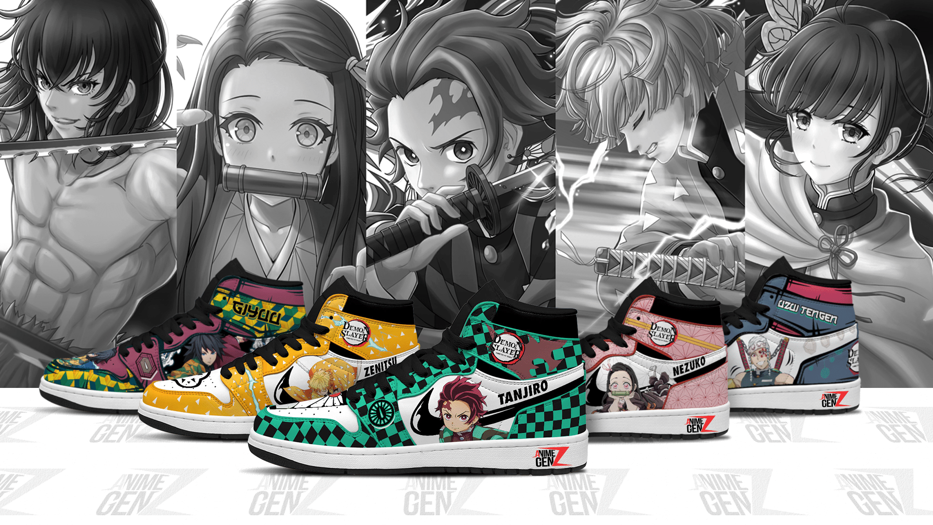 Demon Slayer JD Sneakers Anime Shoes Shop | Anime Custom Shoes The Best Design | Top #1 Anime Shoes Shop